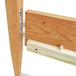 Bedrail Fastener System for a Solid Wood Bed Frame