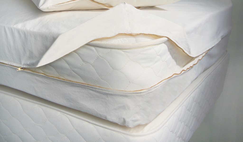 pure rest organic cotton mattress barrier cover