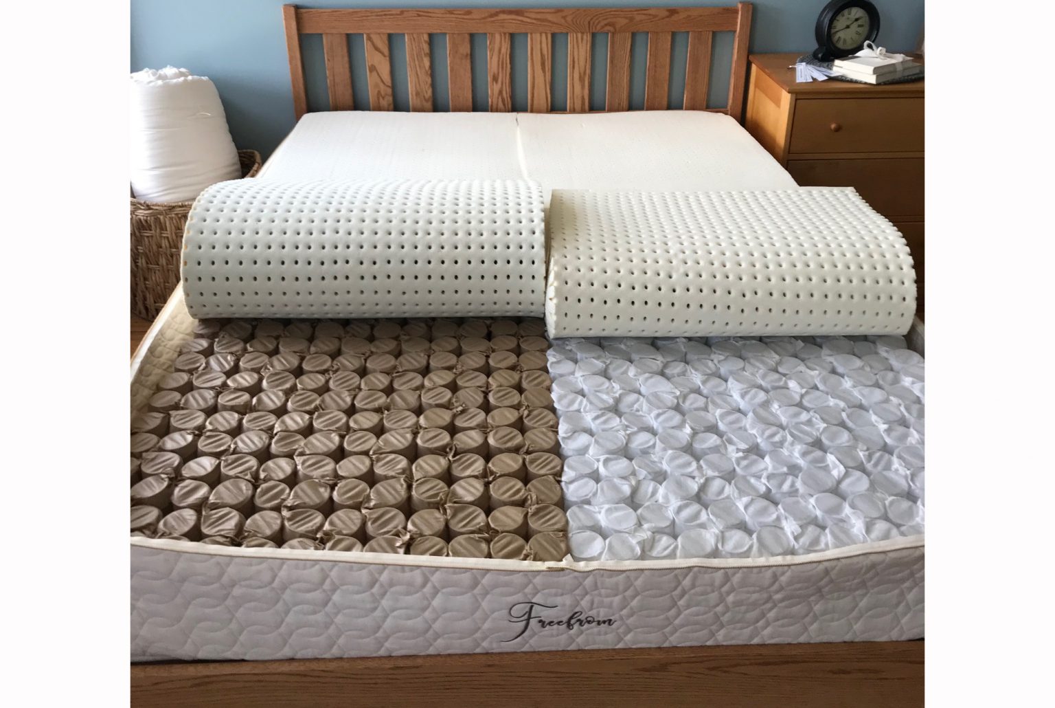 pocket coil mattress and latex foam
