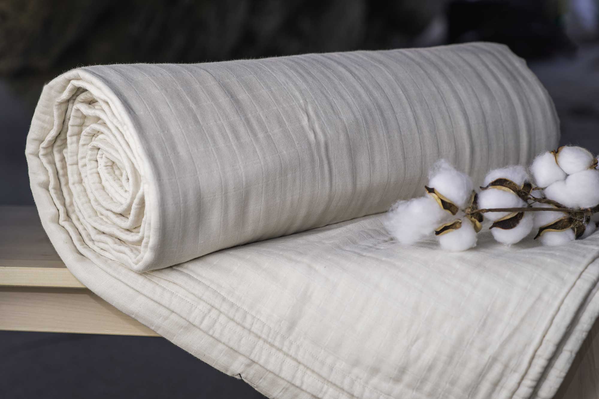 Sleep and Beyond 100% Organic Cotton Muslin Blanket